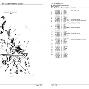 Massey Ferguson MF 835 Tractor Parts Catalog 955091 1