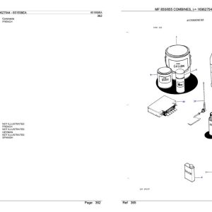 Massey Ferguson MF 850 855 Combine Parts Catalog 651558EA 1