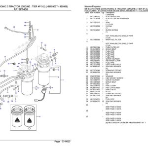 Massey Ferguson MF 8727 8727S Tractor Parts Catalog 6246579 1