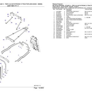Massey Ferguson MF 8737S Tractor Parts Catalog 6246532 1