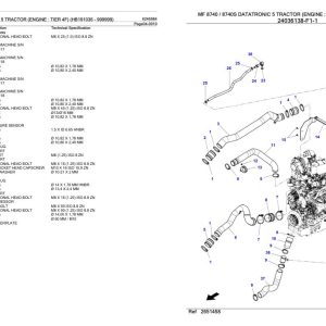 Massey Ferguson MF 8740 8740S Tractor Parts Catalog 6246584 1