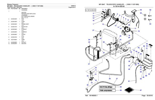Massey Ferguson MF 8947 Telescopic Handler Parts Catalog 3906014 1