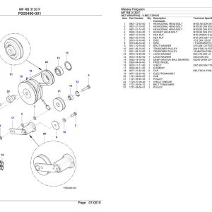 Massey Ferguson MF RB 3130 F Parts Catalog 1747992130 1