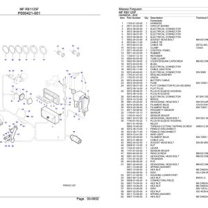 Massey Ferguson MF RB1125F Parts Catalog 1742992130 1