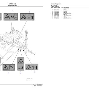 Massey Ferguson MF TW 130 Parts Catalog 4820992130 1