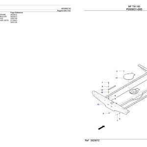 Massey Ferguson MF TW 160 Parts Catalog 4830992130 1