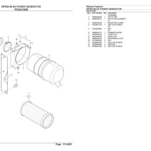 Massey Ferguson MF950 66 EA Power Generator Parts Catalog 891191904 1