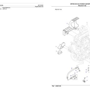 Massey Ferguson MF950 66 OA Power Generator Parts Catalog 891191901 1