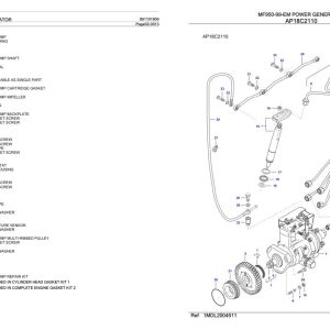 Massey Ferguson MF950 99 EM Power Generator Parts Catalog 891191909 1