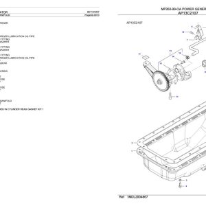Massey Ferguson MF950 99 OA Power Generator Parts Catalog 891191907 1