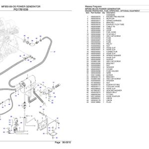Massey Ferguson MF950 99 OS Power Generator Parts Catalog 891191908 1