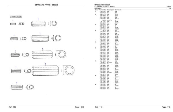 Massey Ferguson Standard Parts Parts Catalog 819553 1
