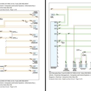 Mercedes Benz GLS450 2022 L6 3.0L Turbo MHEV Wiring Diagrams 1