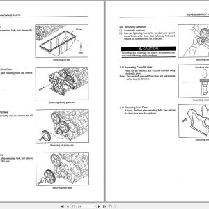 Mitsubishi Engine S4S S6S Service Manual 99616 10180 2