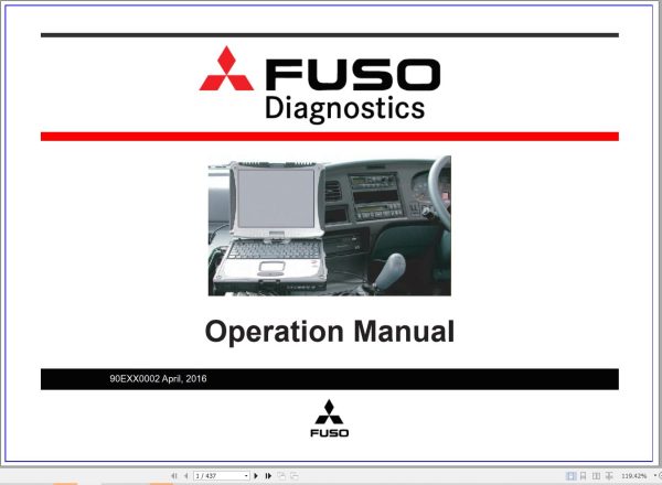 Mitsubishi FUSO Diagnostics Operation Manual 90EXX0002 1