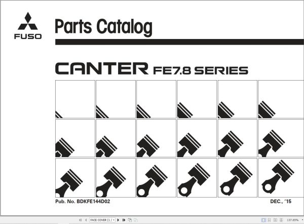 Mitsubishi Fuso Truck CANTER FE7.8 Series Parts Catalog 1