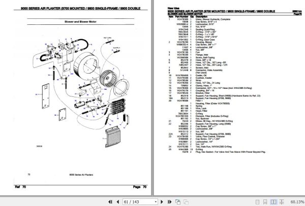 New Idea Air Planter 9000 Series Parts Catalog 988014A 3
