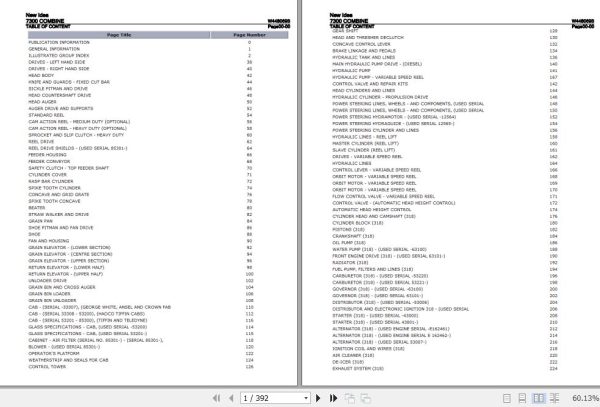 New Idea Combine 7300 Parts Catalog W448069B 1