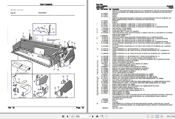 New Idea Combine 7300 Parts Catalog W448069B 2