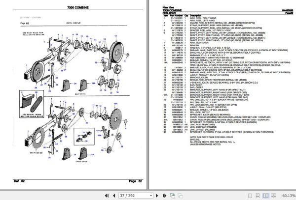 New Idea Combine 7300 Parts Catalog W448069B 3