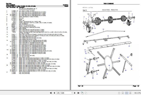 New Idea Combine 7600 Parts Catalog W448064A 3