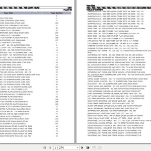 New Idea Corn Head 720 723 724 725 728 730 731 733 734 735 738 Parts Catalog US61 1