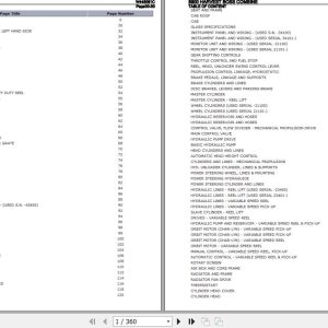 New Idea Harvest Boss Combine 8900 Parts Catalog W448081C 1