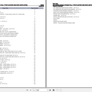 New Idea Single Frame Pull Type Planter And Row Units 900 Series Parts Catalog 986688 1