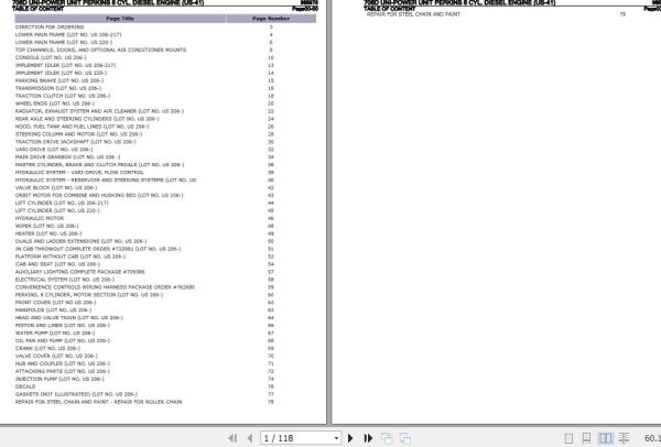 New Idea Uni Power Unit 706D Parts Catalog 985975 1