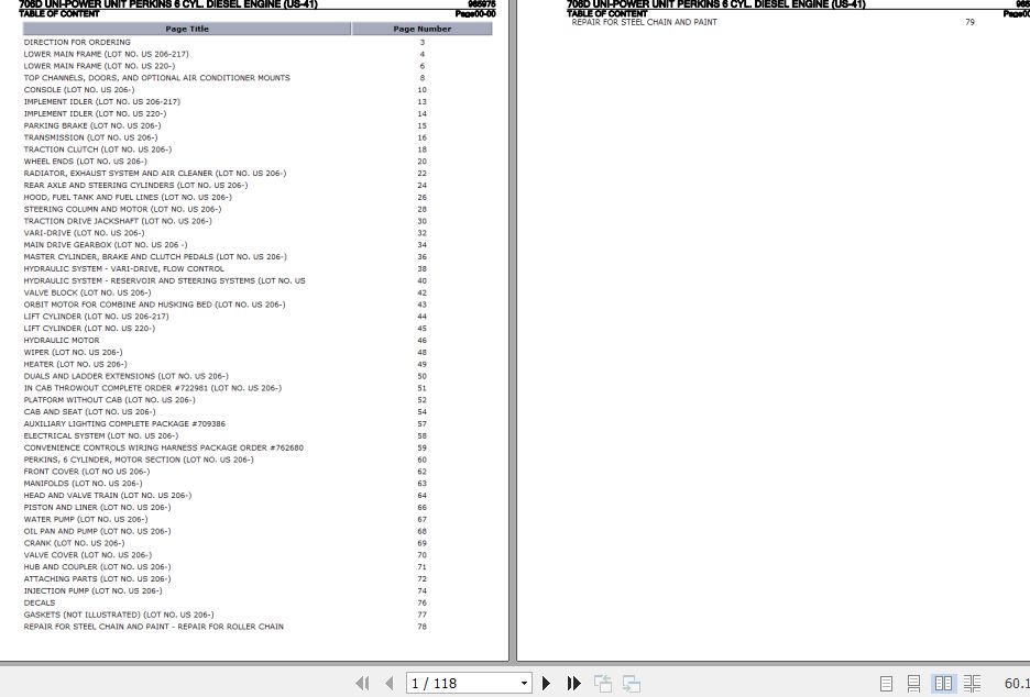 New Idea Uni Power Unit 706D Parts Catalog 985975 1