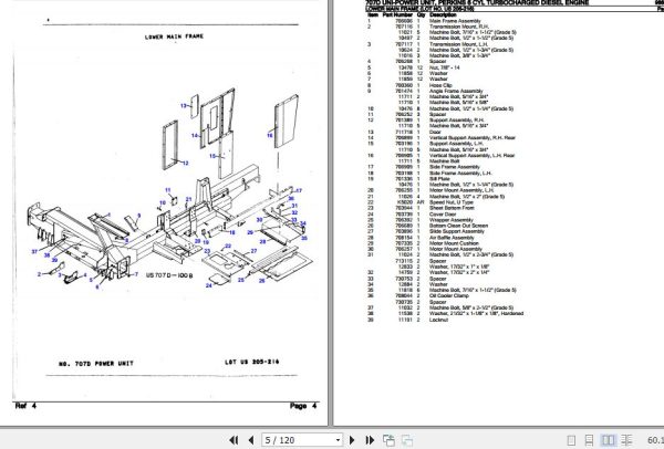 New Idea Uni Power Unit 707D Parts Catalog 986366 2