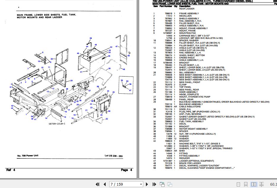 New Idea UniPower Unit 709 Parts Catalog 986171