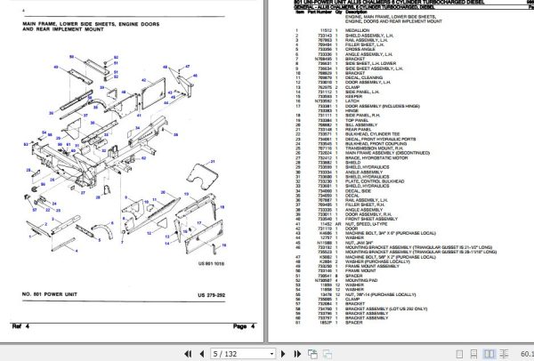 New Idea Uni Power Unit 801 Parts Catalog 986057 2