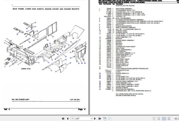 New Idea Uni Power Unit 802 Parts Catalog 986272 2
