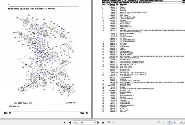 New Idea Uni Power Unit 803A Parts Catalog 986321 3
