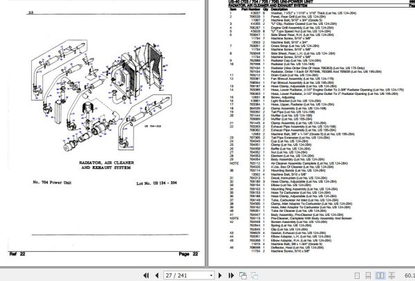 New Idea Uni Power Unit US 40 Parts Catalog 986365 3