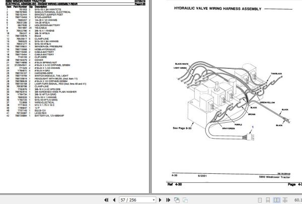New Idea Windrower Tractor 5850 Parts Catalog 00725419 2