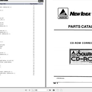 New Idea Windrower With Hay Conditioner 6200 Parts Catalog W448084B 1