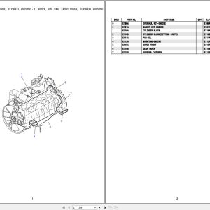Nissan Engine 2A GE13C Parts Catalog S4ET01603ZO 1