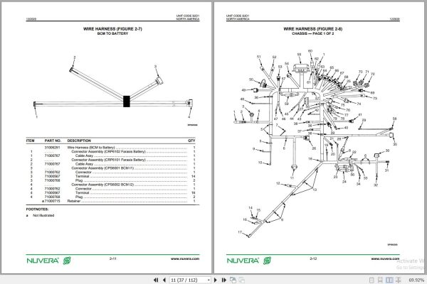 Nuvera Fuel Cell System C1200V48 C1201V48 C1202V48 B2D1 Parts Manual 31008181 2020 2