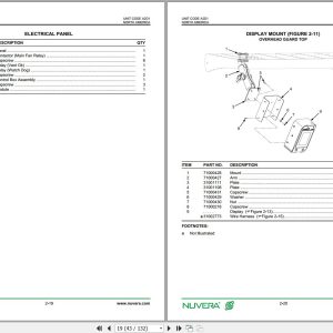 Nuvera Fuel Cell System C95A 33 A2D1 Parts Manual 31002995 2021 2