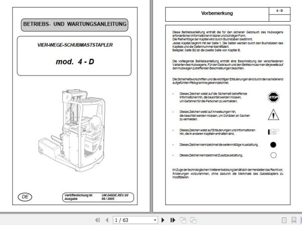 OM Pimespo Forklift PDF 2.66GB Operation Maintenance Manual Collection 1