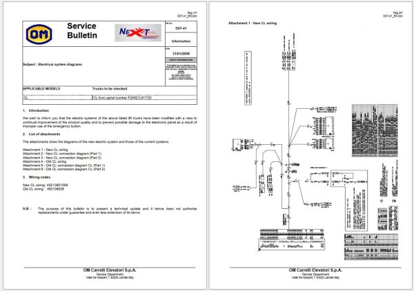 OM Pimespo Forklift PDF 352MB Technical Service Bulletin Collection 2