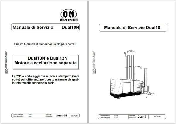 OM Pimespo Forklift PDF 4.99GB Workshop Service Manual 2