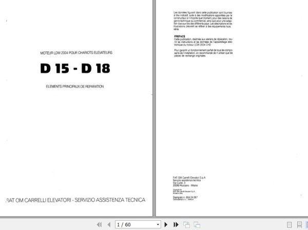OM Pimespo Forklift PDF 4.99GB Workshop Service Manual Collection 2