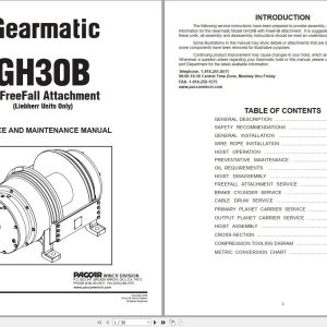Paccar Gearmatic GH30B Service And Maintenance Manual 1