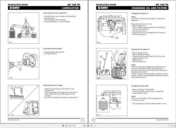 SMV Reach Stacker SC 108 TA Diagram and Instruction Manual 2