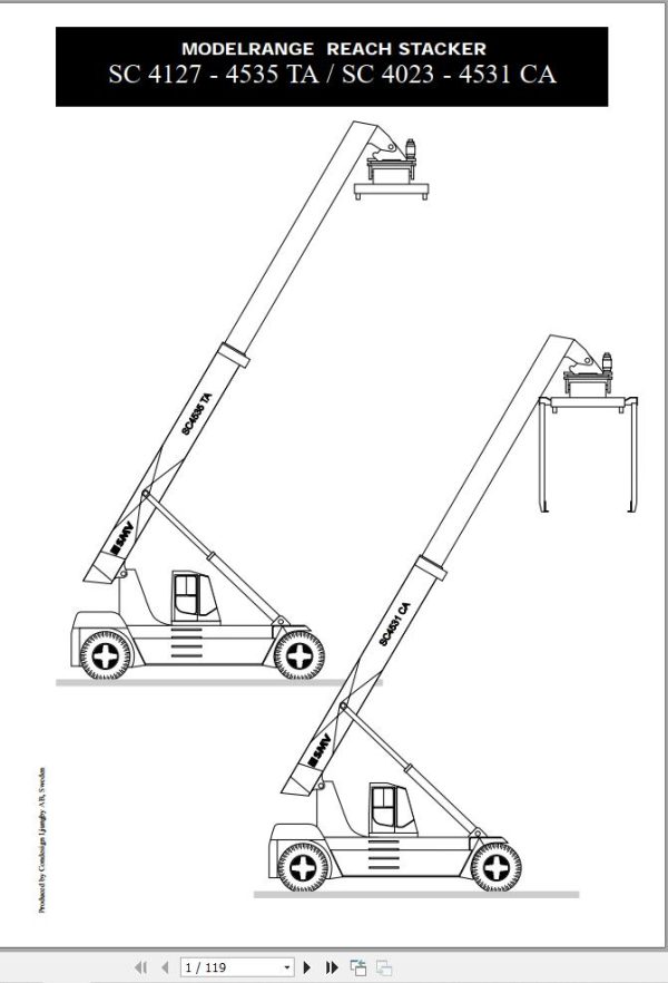 SMV Reach Stacker SC4127 4535TA SC4023 4531CA Instruction Manual 1