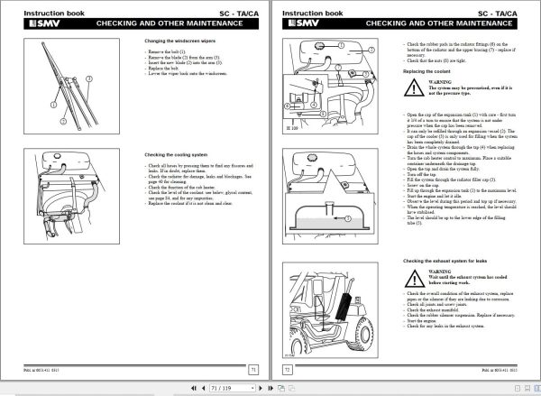 SMV Reach Stacker SC4127 4535TA SC4023 4531CA Instruction Manual 2