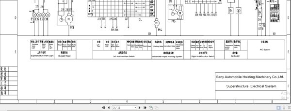Sany Crane SRC600C Electrical Hydraulic Schematics 2